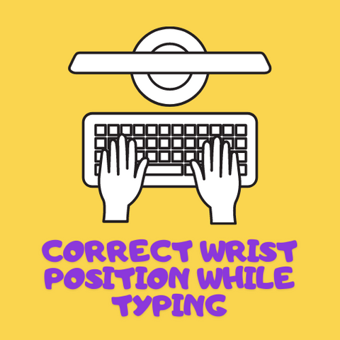 Correct Wrist Position for Typing on a Computer Keyboard