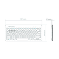 Newtral Wireless USB and Bluetooth Compact Ergonomic Keyboard