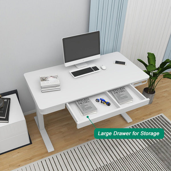 Glass sit stand desk deals