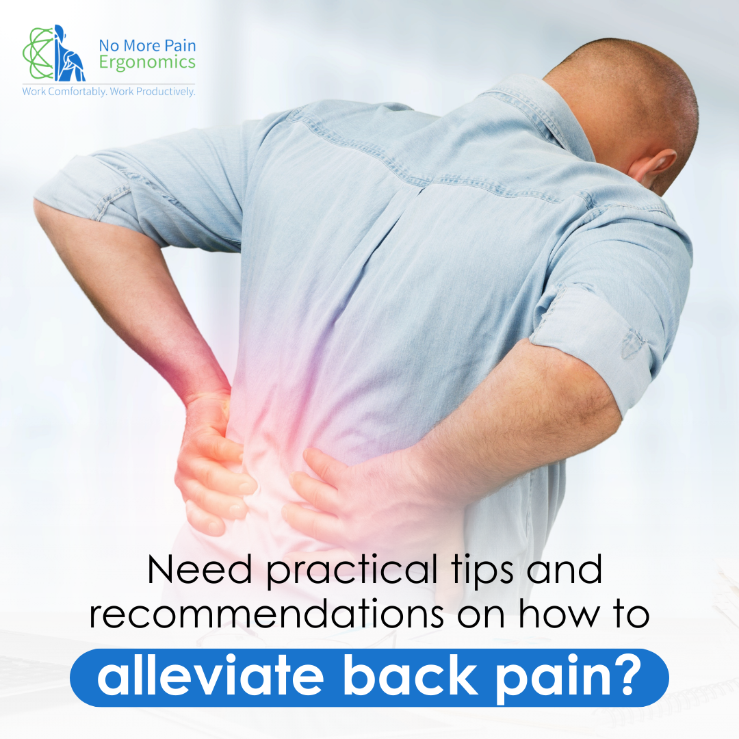 Back Problem Solutions Product Ergonomic Solutions for Back Pain Relief | No More Pain Ergonomics