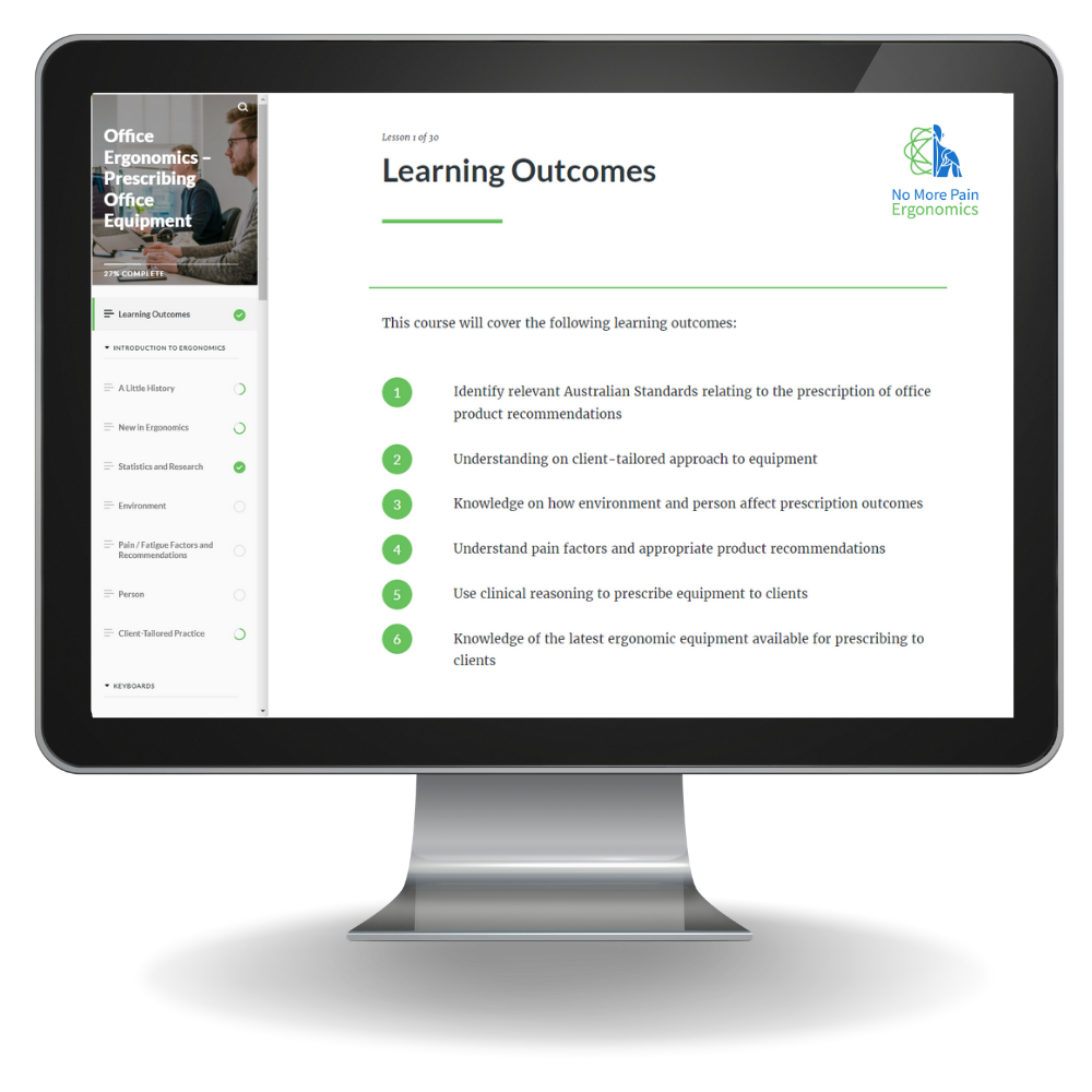 Online Ergonomic Training Courses – No More Pain Ergonomics