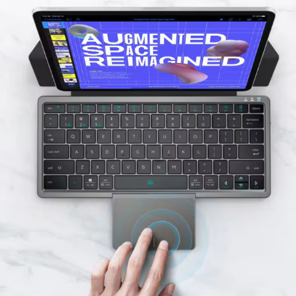 Compact Ergonomic Keyboard with Stand and Trackpad – No More Pain ...