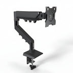 Black computer monitor arm single