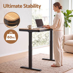 Artiss Electric Standing Desk with USB-C Charging, Drawer & Headphone Hook – 120cm Wood