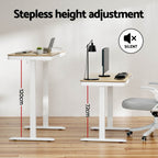 Artiss Electric Standing Desk with USB Charging & Drawer – 120cm Oak