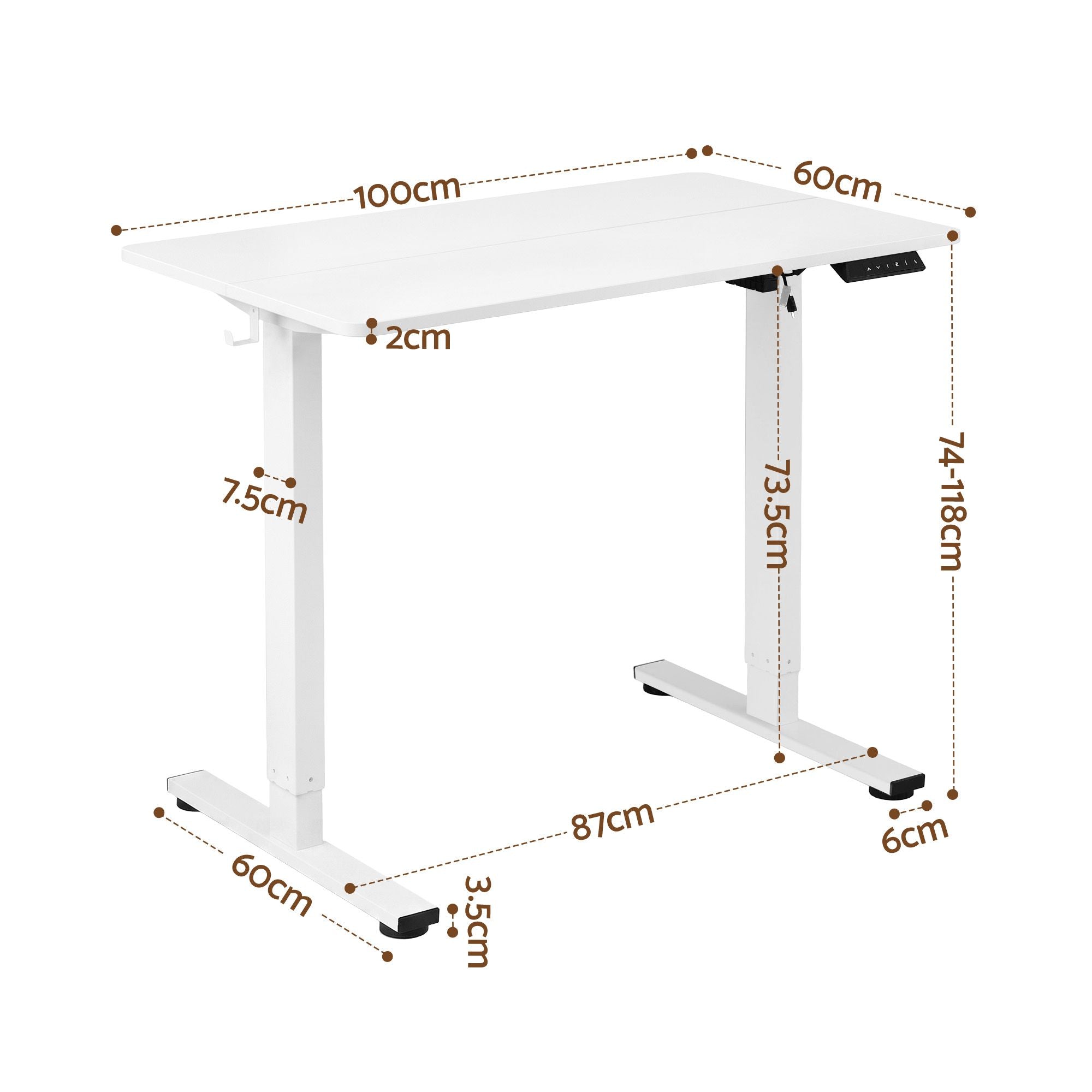 Artiss Electric Standing Desk – 100cm