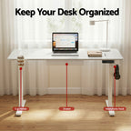 Artiss Electric Standing Desk with Drawer & Cable Management – 140cm White