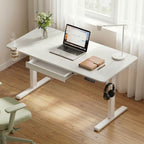 Artiss Electric Standing Desk with Drawer & Cable Management – 140cm White