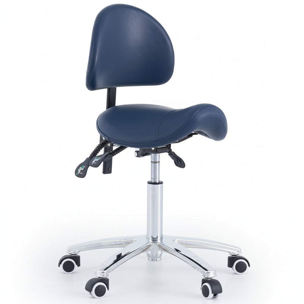 ergonomic saddle stool chair office dentist