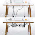 Under Desk Cable Management Tray 2-Pack – Black