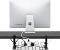 Under Desk Cable Management Tray 2-Pack – Black