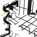 Under Desk Cable Management Tray 2-Pack – Black