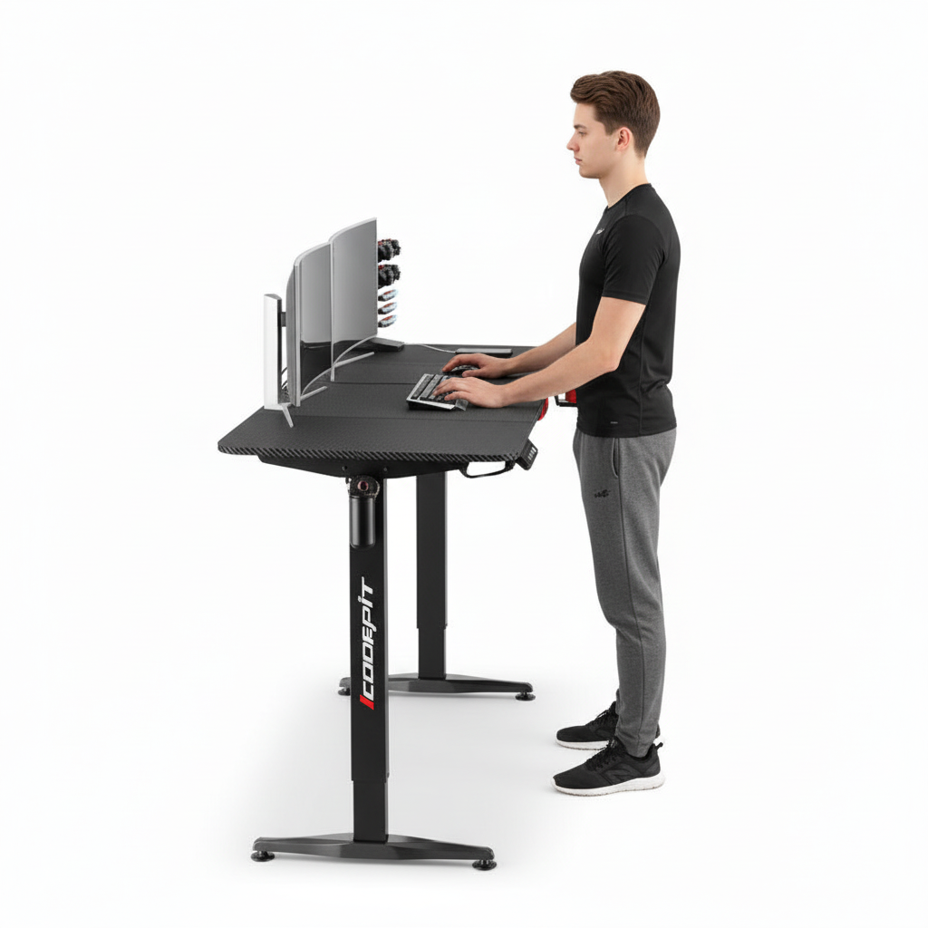 Gaming Electric Standing Desk - Small