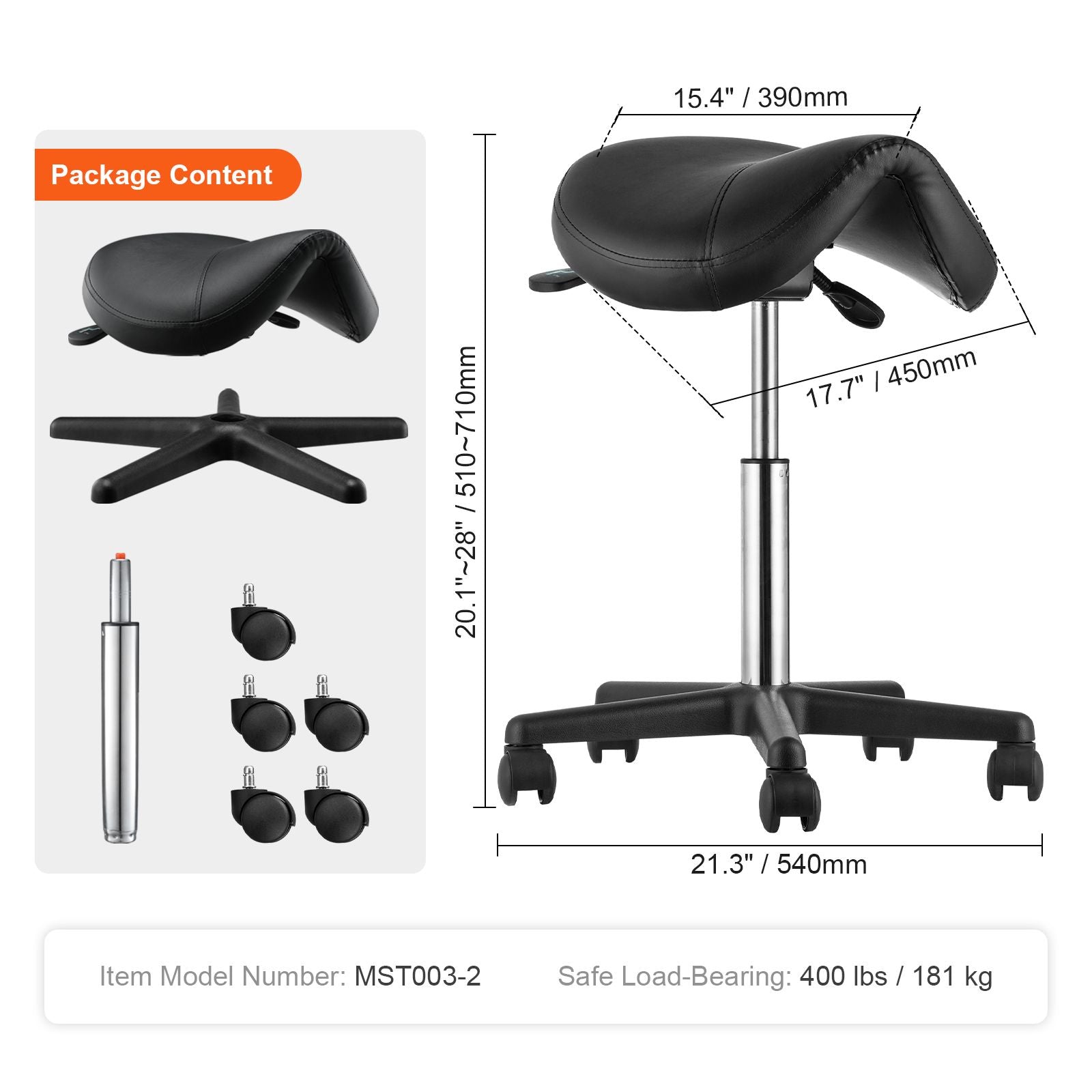 Vevor Saddle Stool – 181 kg