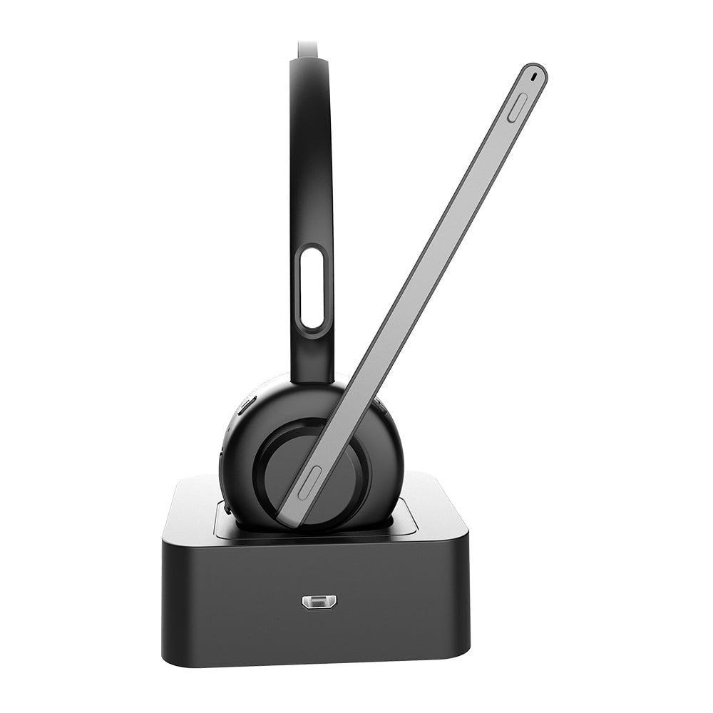 Wireless Bluetooth Computer Headset with Charging Dock