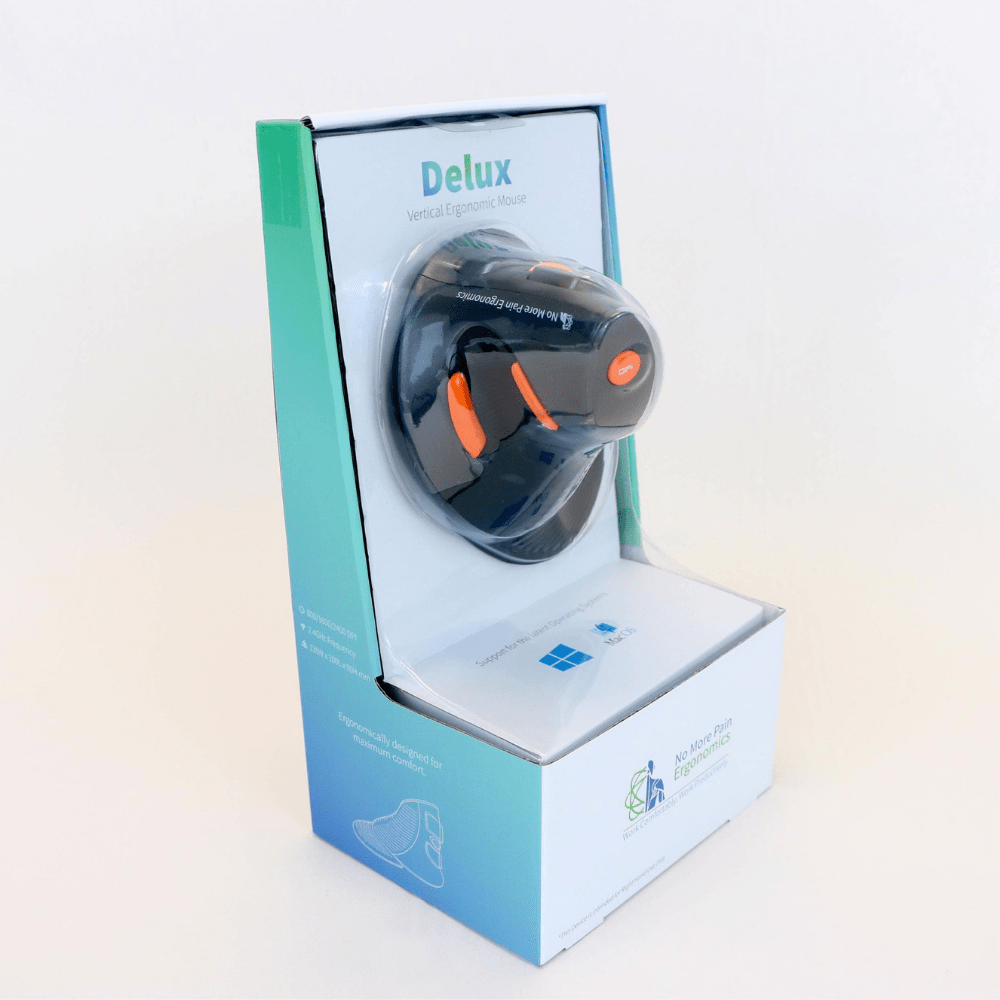 Vertical Ergonomic Mouse packaging