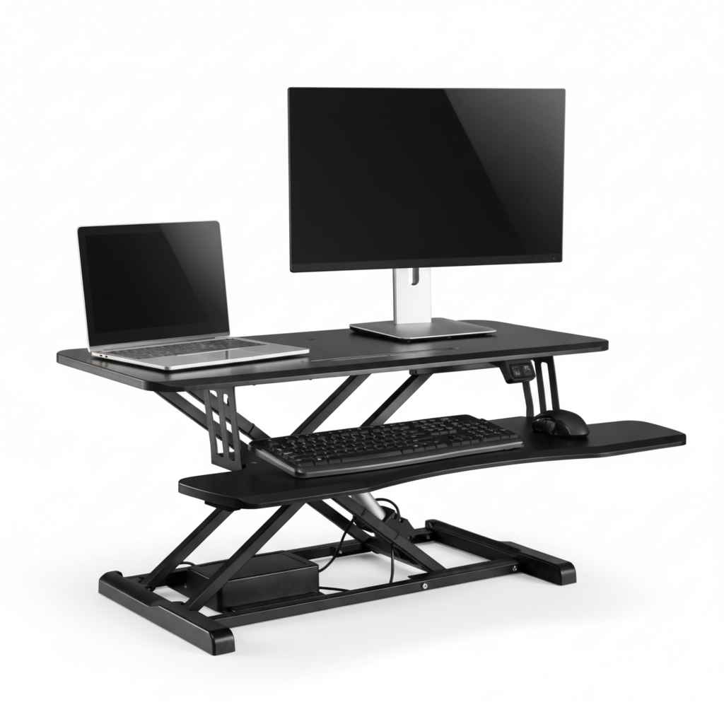 DeskMatic Electric Standing Desk - No More Pain Ergonomics
