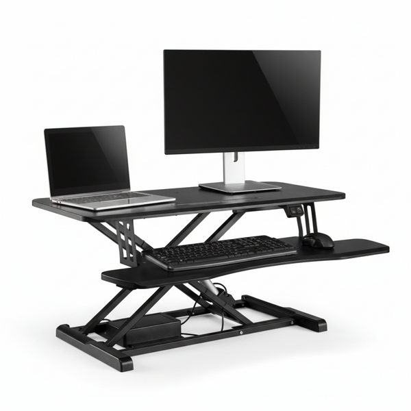 DeskMatic Electric Standing Desk - No More Pain Ergonomics