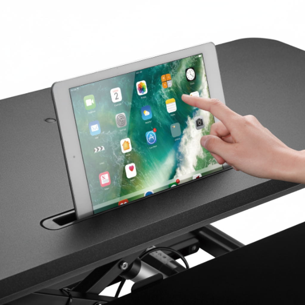 DeskMatic Electric Standing Desk - No More Pain Ergonomics