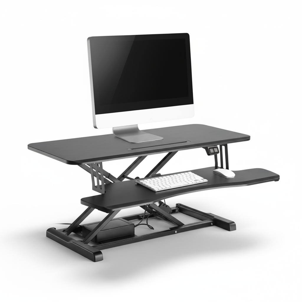 DeskMatic Electric Standing Desk - No More Pain Ergonomics