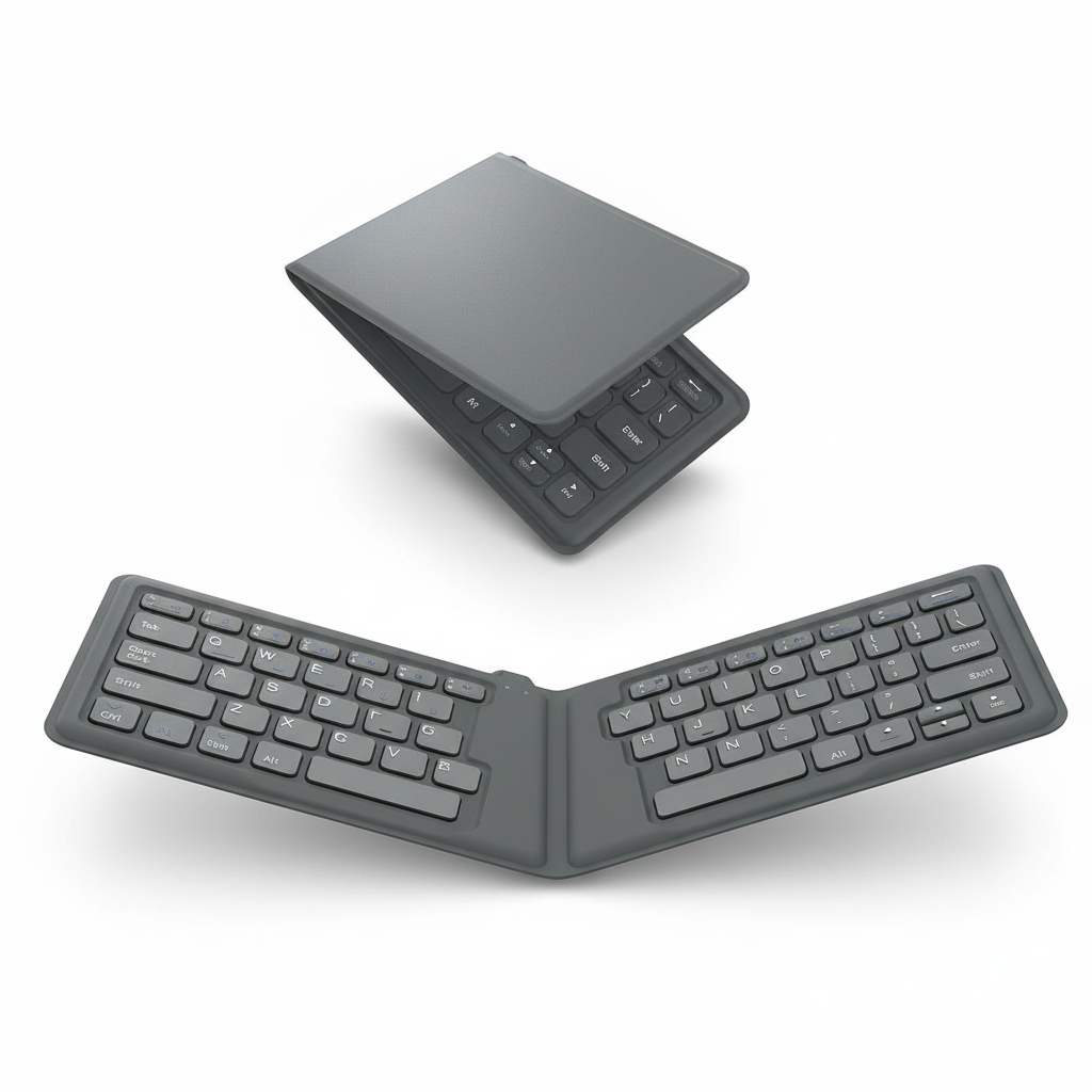folding split ergonomic keyboard