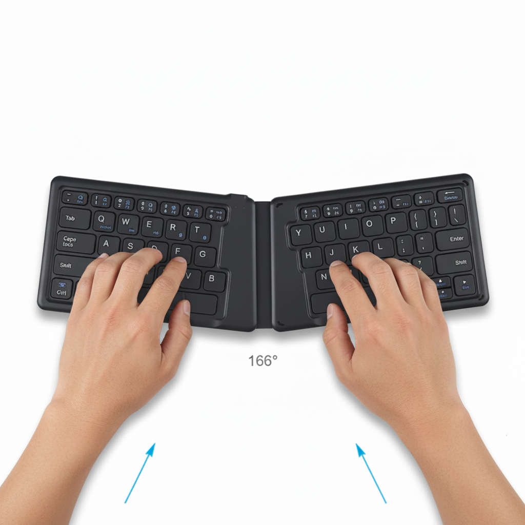 folding ergonomic keyboard