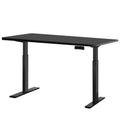 Artiss Electric Dual Motor Standing Desk - 120cm - Black + Black