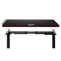 Artiss Electric Dual Motor Standing Desk - 120cm - Black + Black