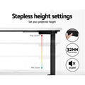 Artiss Electric Dual Motor Standing Desk - 120cm - Black + White