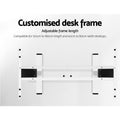 Artiss Electric Dual Motor Standing Desk - 120cm - White + Black