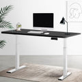 Artiss Electric Dual Motor Standing Desk - 120cm - White + Black