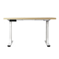 Artiss Electric Dual Motor Standing Desk - 120cm - White + Oak