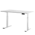 Artiss Electric Dual Motor Standing Desk - 120cm - White + White