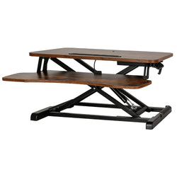 Artiss Height Adjustable Standing Desk - Rustic Brown