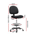 Artiss Drafting Office Chair - Black