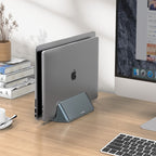 Adjustable Dual Bay Vertical Laptop Stand