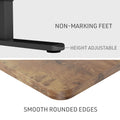 Fortia Electric Height Adjustable Standing Desk - 120cm - Oak Style + Black
