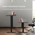 Fortia Electric Height Adjustable Standing Desk - 140cm - Oak Style + Black