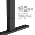 Fortia Electric Height Adjustable Standing Desk - 140cm - Oak Style + Black