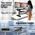 Fortia Large Standing Desk Converter - Black