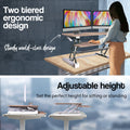 Fortia Large Standing Desk Converter - Beech