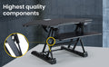 Fortia Height Adjustable Corner Standing Desk - Black