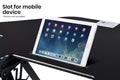 Fortia Height Adjustable Corner Standing Desk - Black