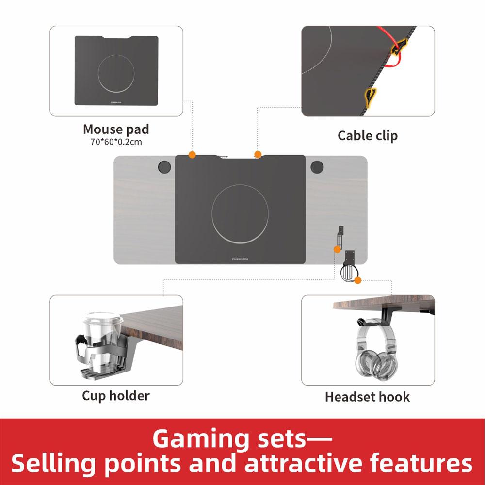 Gaming Electric Standing Desk - Medium