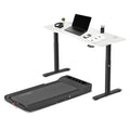 LSG Nimbus Walking Pad Treadmill + ErgoDesk Standing Desk 150cm - White