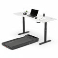 LSG Nimbus Walking Pad Treadmill + ErgoDesk Standing Desk 180cm - White