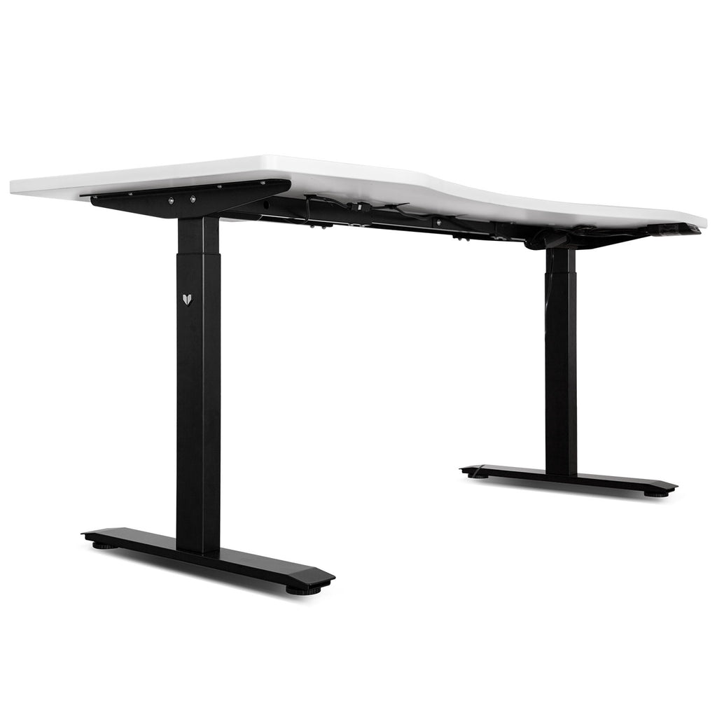 LSG Nimbus Walking Pad Treadmill + ErgoDesk Standing Desk 180cm - White